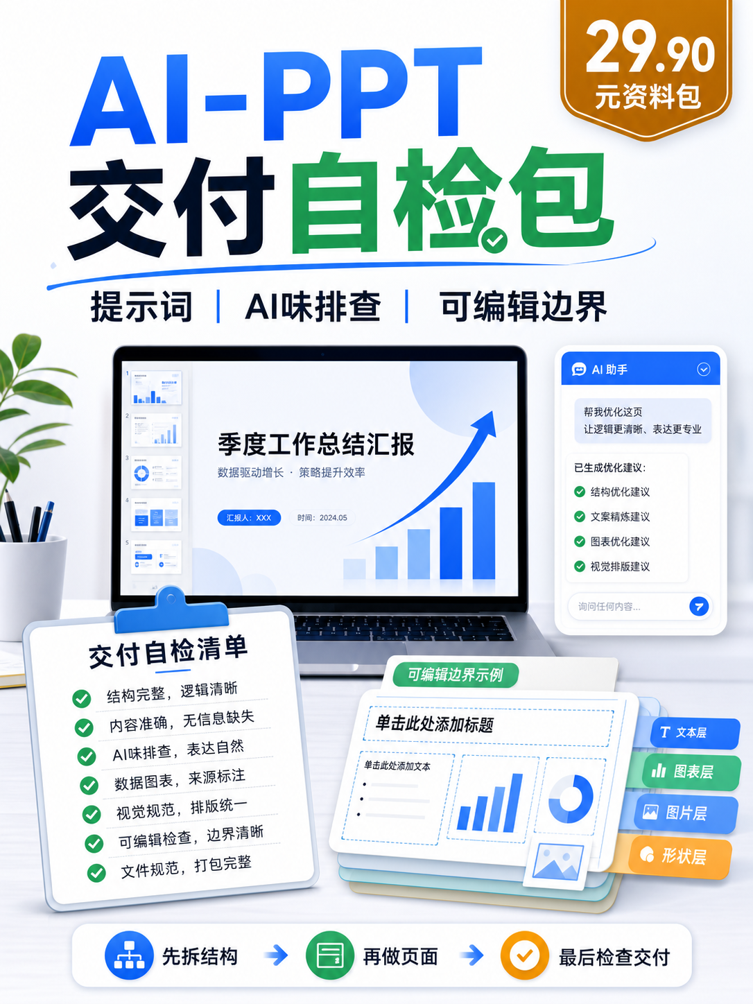 AI-PPT 交付自检包封面