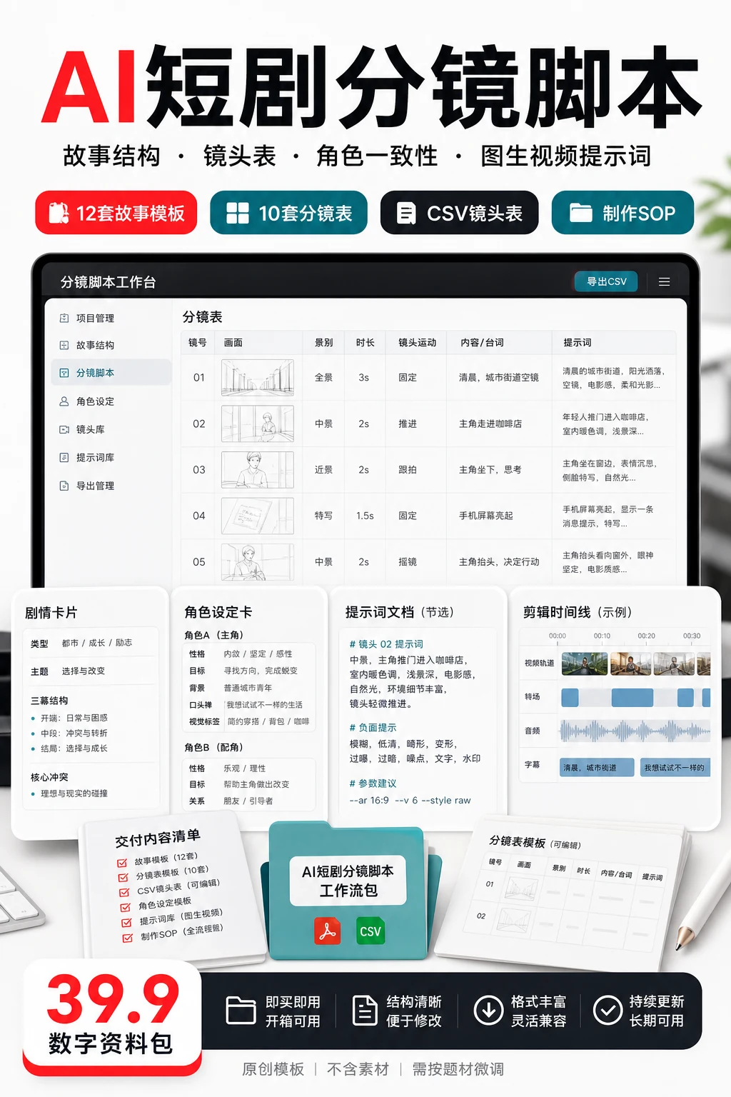 AI短剧分镜脚本生成器封面