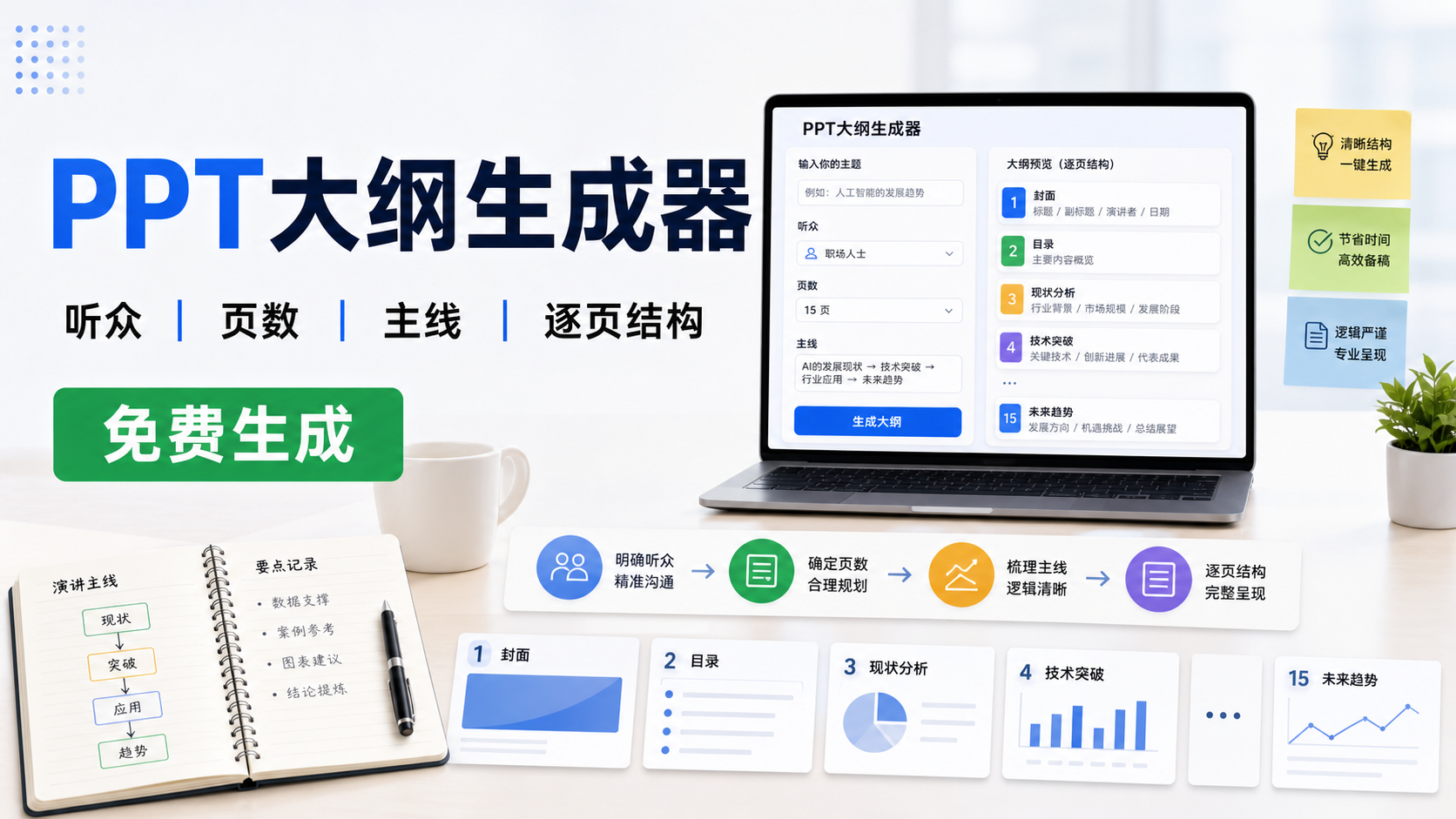 PPT 大纲生成器封面