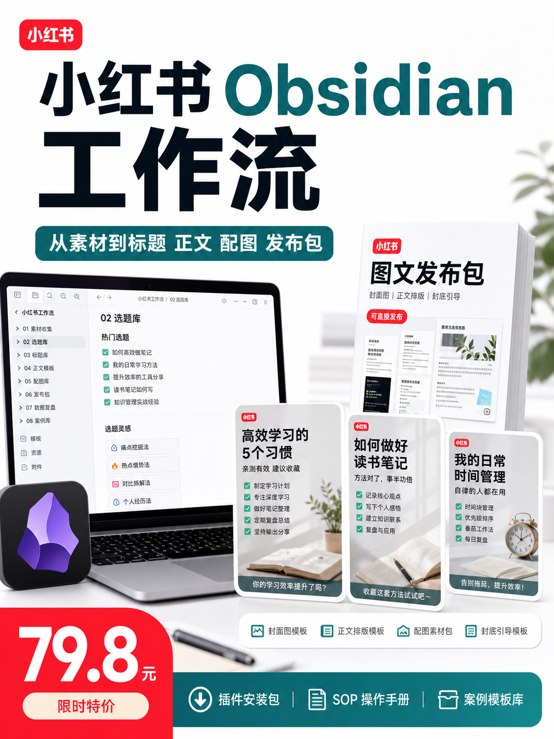 小红书 Obsidian 工作流适配评分器封面